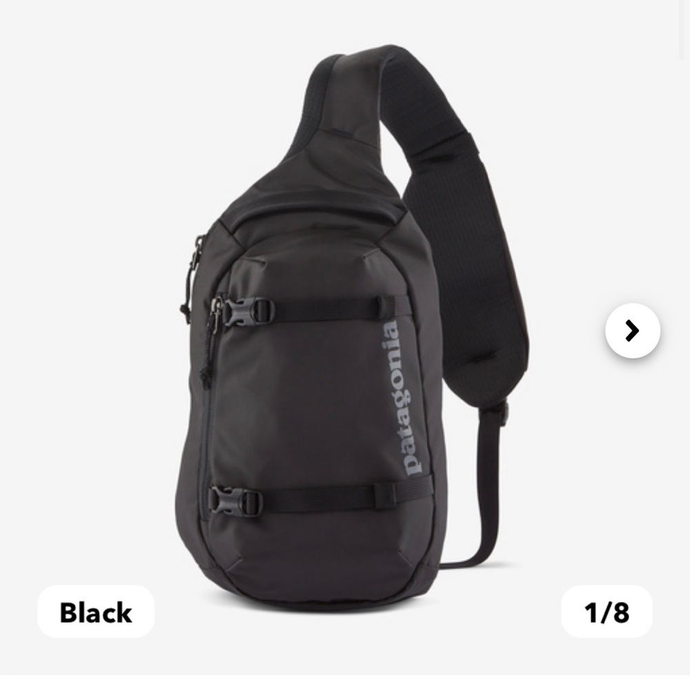 Patagonia one shoulder “Atom 8L” bag